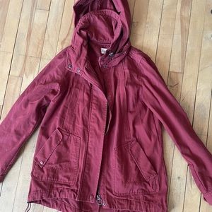 Burgundy Parka Jacket